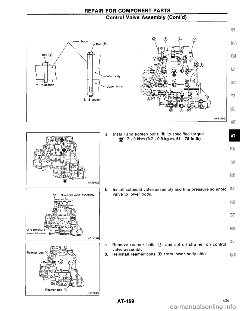 NISSAN PRIMERA 1996 Service Repair Manual 626 NISSAN PRIMERA 1996 Service Repair Manual 626