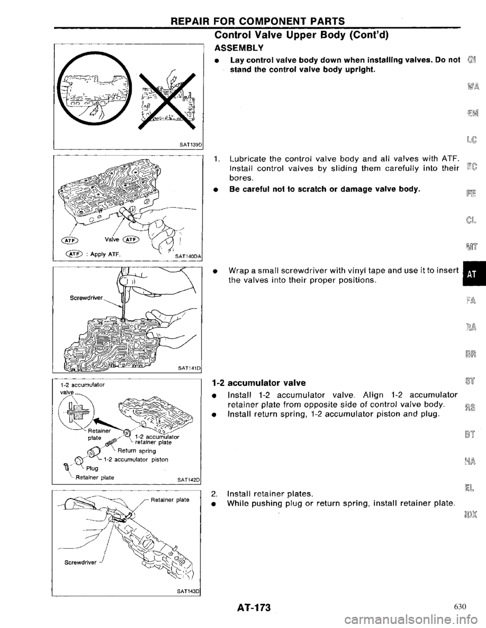 NISSAN PRIMERA 1996 Service Repair Manual 630 NISSAN PRIMERA 1996 Service Repair Manual 630