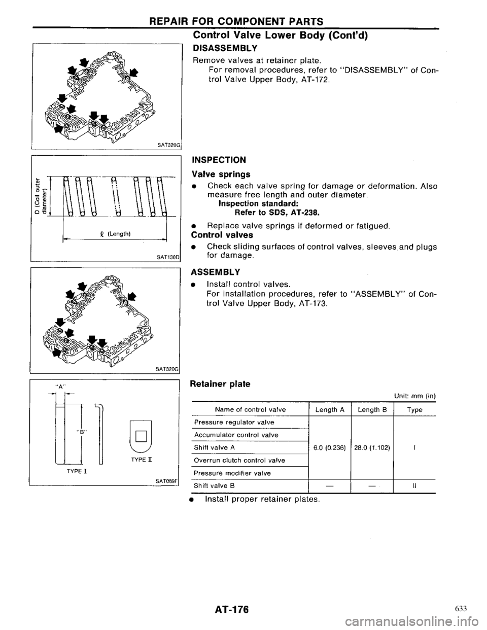 NISSAN PRIMERA 1996 Service Repair Manual 633 NISSAN PRIMERA 1996 Service Repair Manual 633