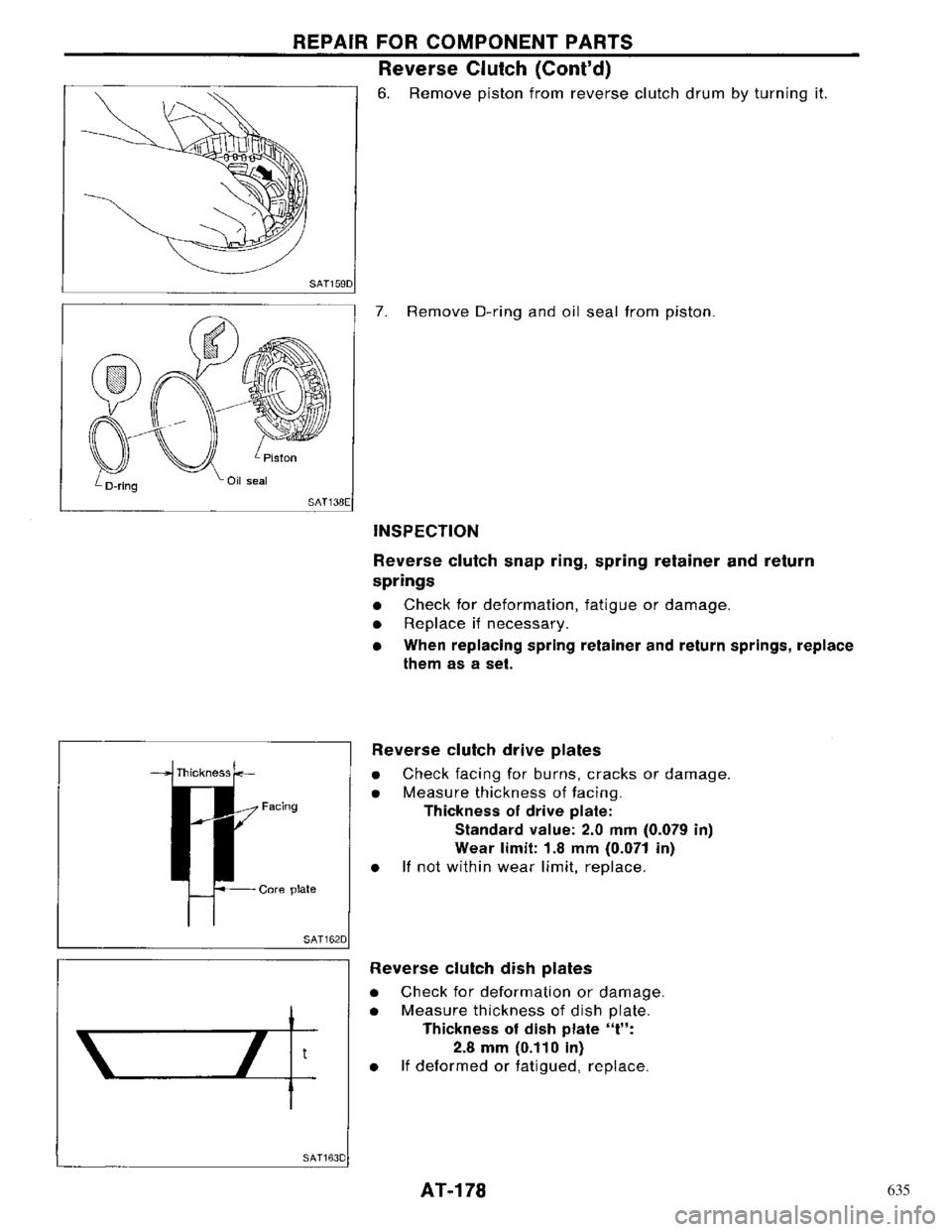 NISSAN PRIMERA 1996  Service Repair Manual 635 