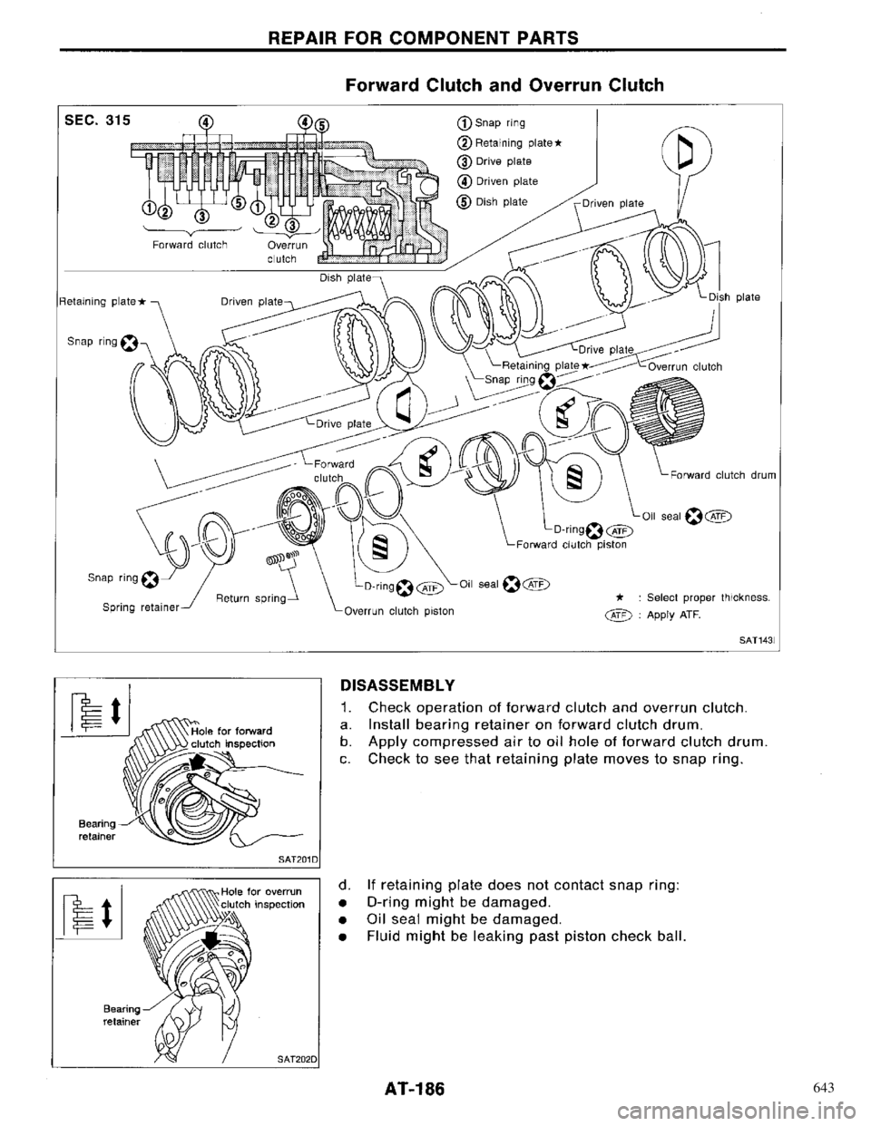 NISSAN PRIMERA 1996  Service Repair Manual 643 