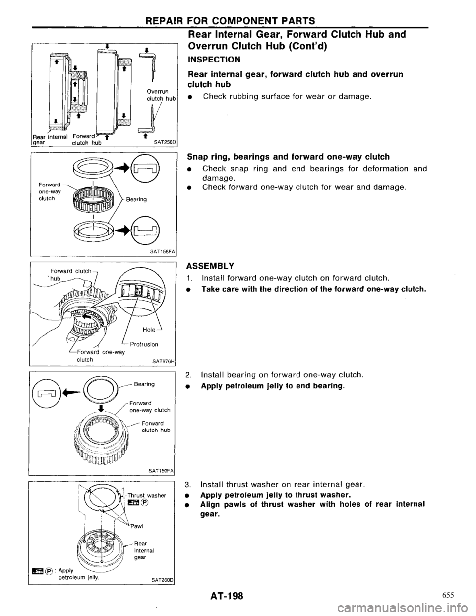 NISSAN PRIMERA 1996 Service Repair Manual 655 NISSAN PRIMERA 1996 Service Repair Manual 655