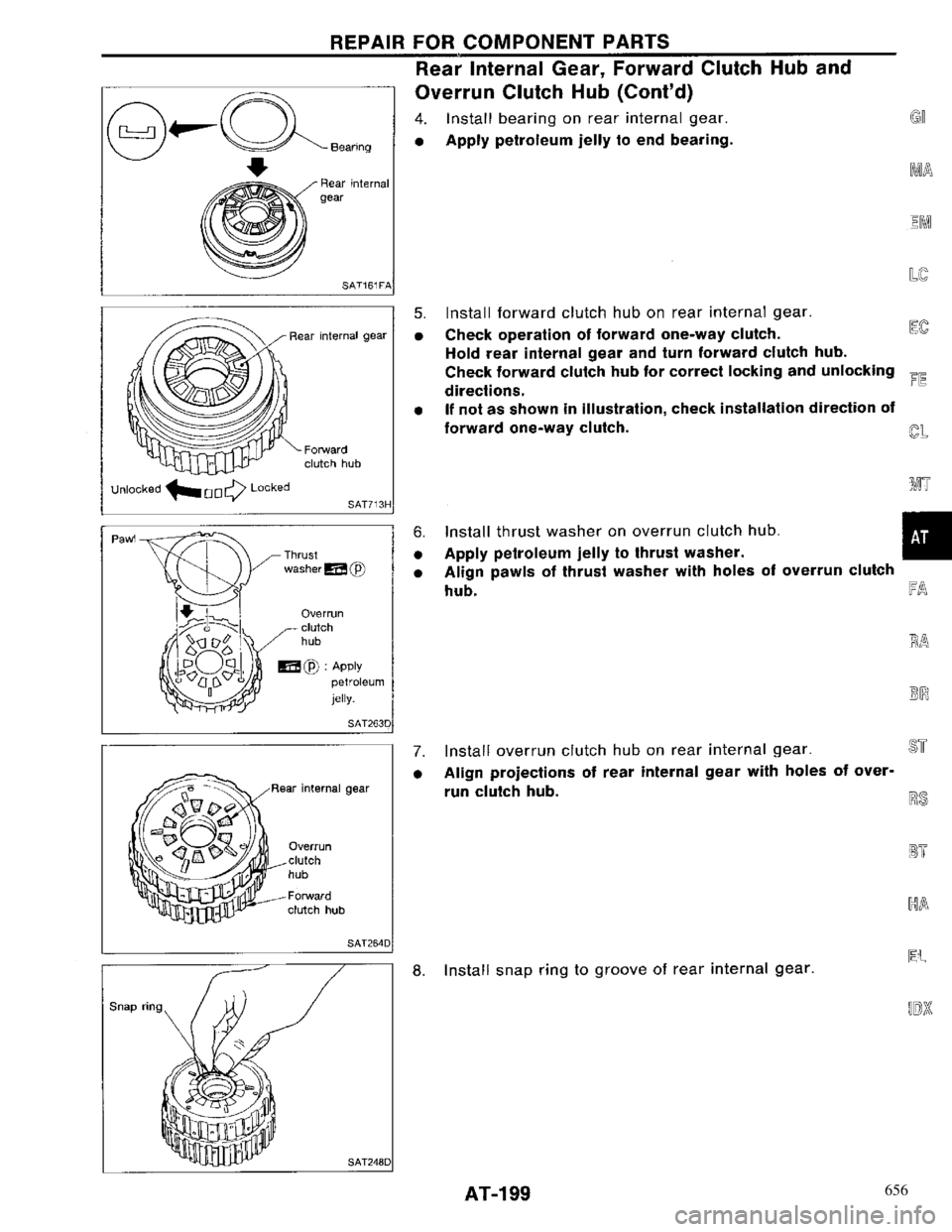 NISSAN PRIMERA 1996 Service Repair Manual 656 NISSAN PRIMERA 1996 Service Repair Manual 656