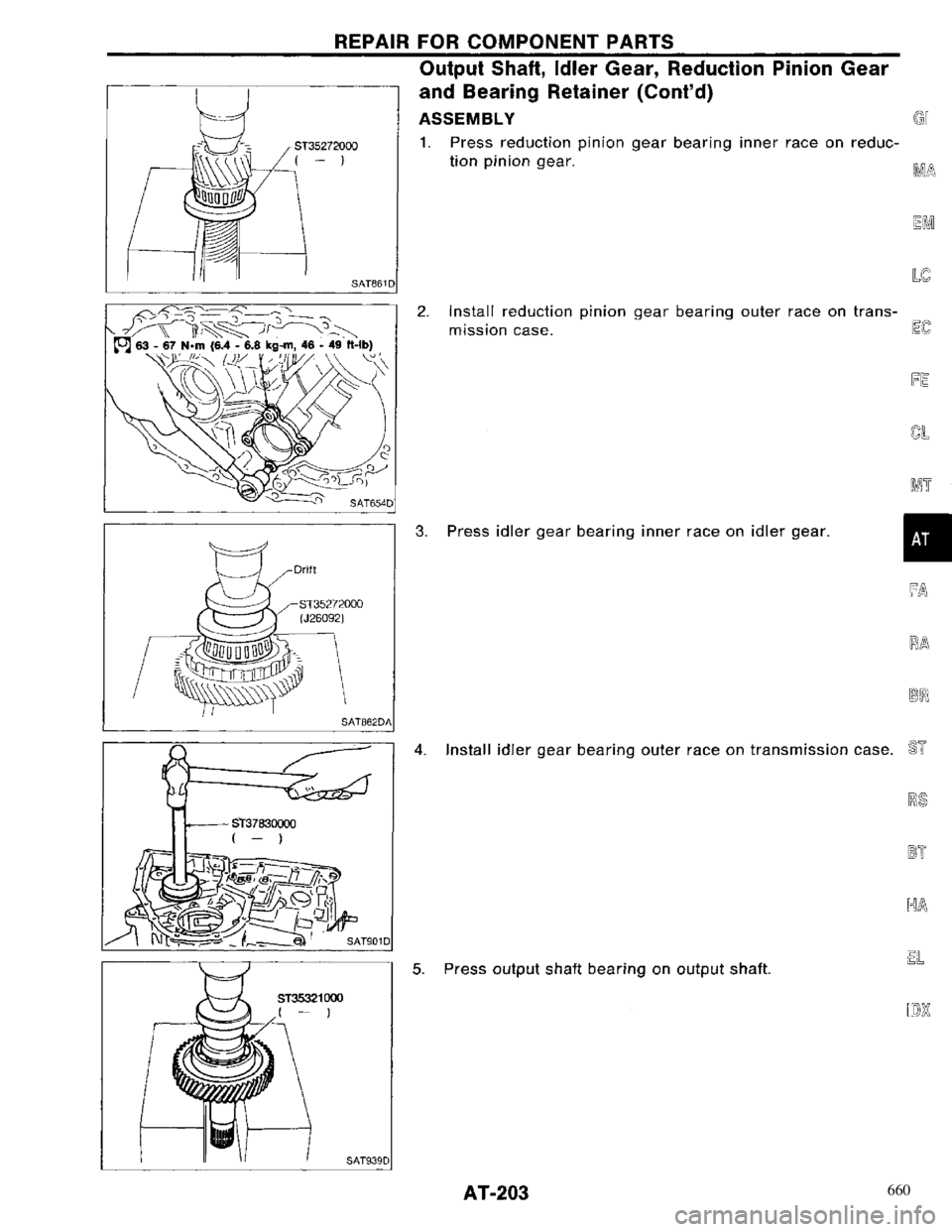 NISSAN PRIMERA 1996 Service Repair Manual 660 NISSAN PRIMERA 1996 Service Repair Manual 660