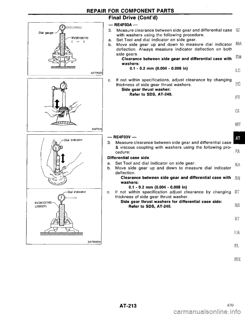 NISSAN PRIMERA 1996 Service Repair Manual 670 NISSAN PRIMERA 1996 Service Repair Manual 670