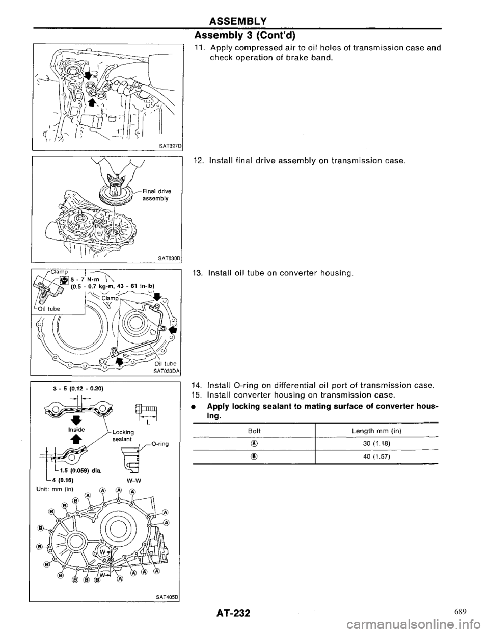NISSAN PRIMERA 1996 Service Repair Manual 689 NISSAN PRIMERA 1996 Service Repair Manual 689