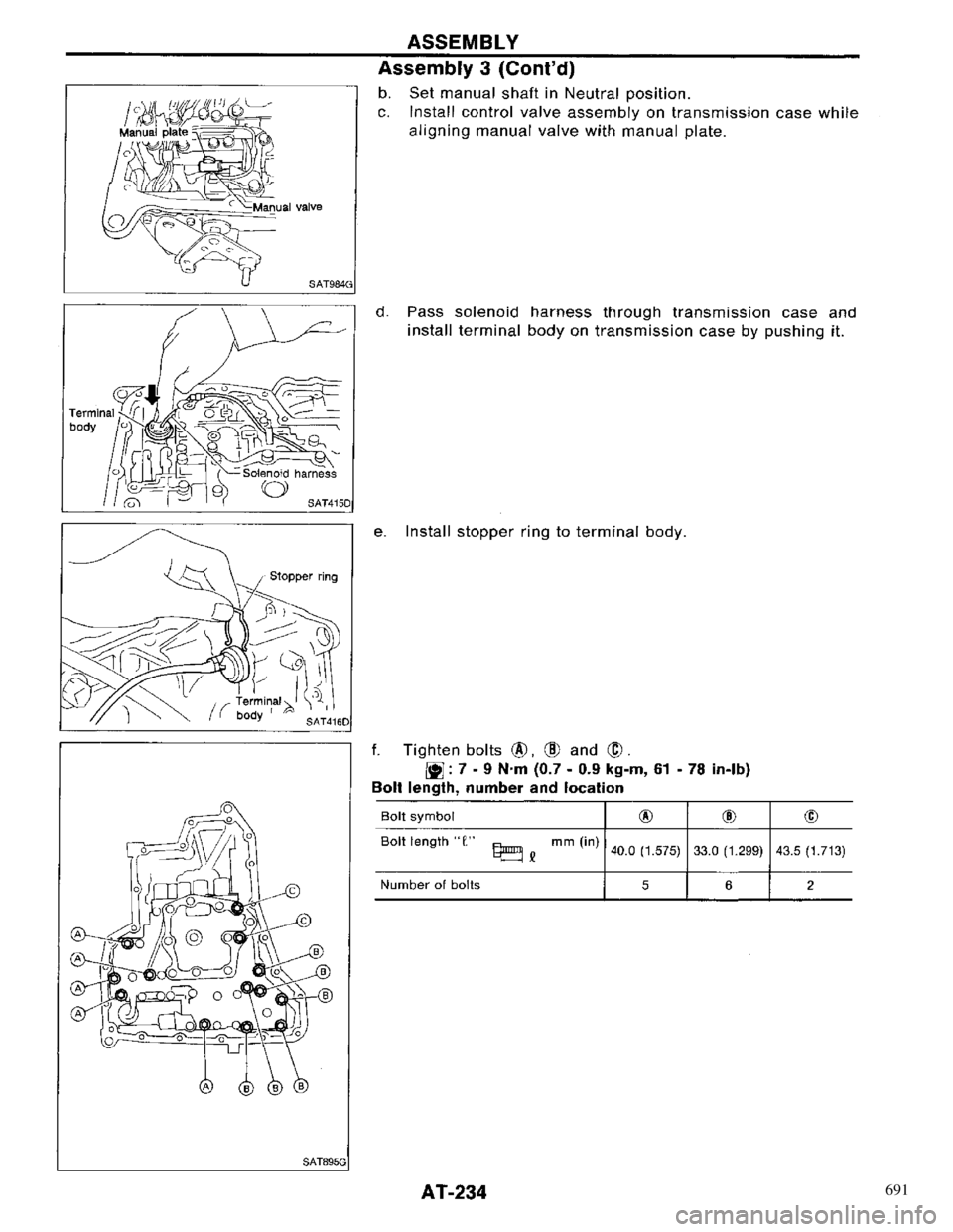 NISSAN PRIMERA 1996 Service Repair Manual 691 NISSAN PRIMERA 1996 Service Repair Manual 691