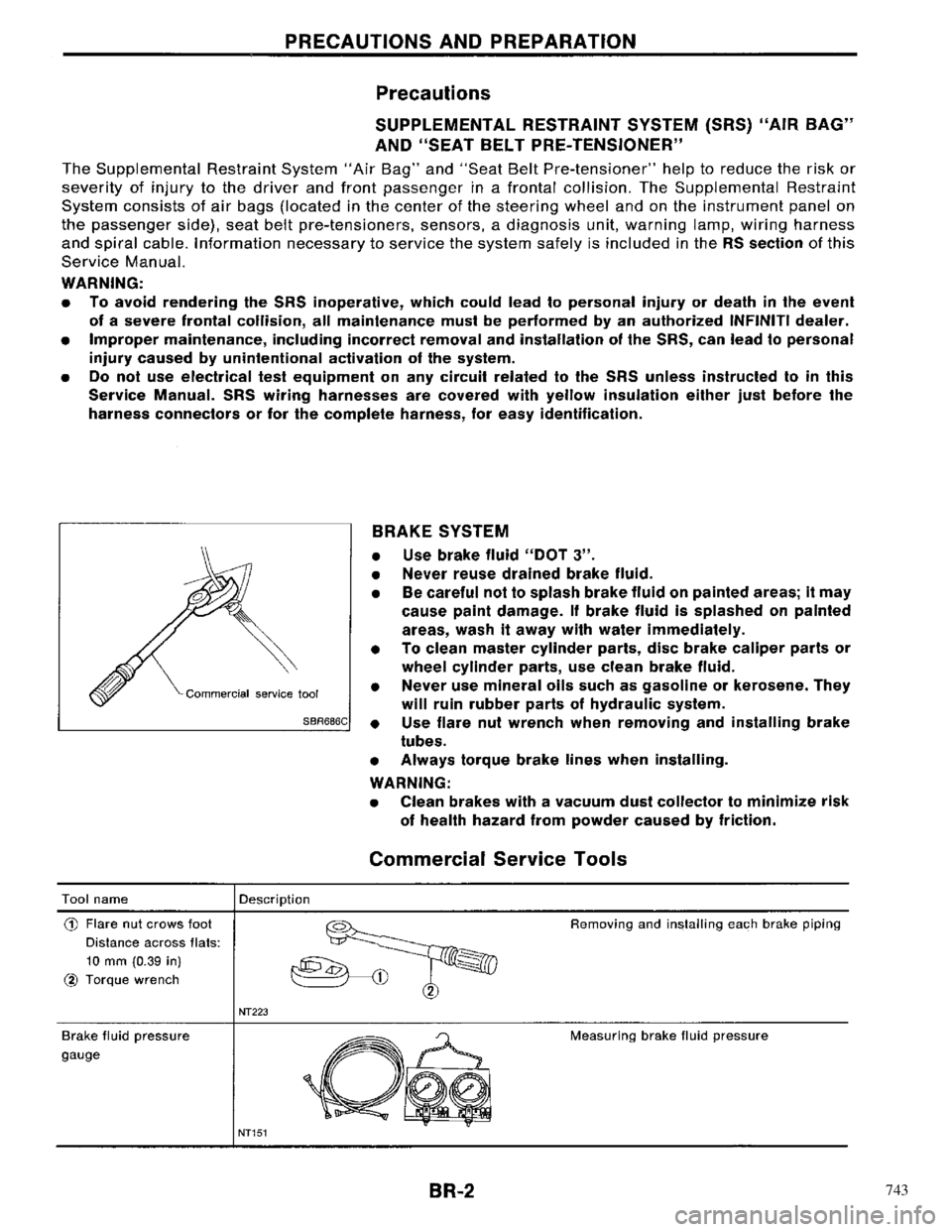 NISSAN PRIMERA 1996  Service Repair Manual 743 