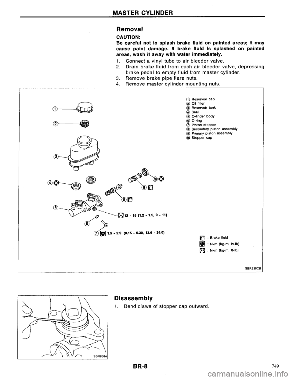 NISSAN PRIMERA 1996 Service Repair Manual 749 NISSAN PRIMERA 1996 Service Repair Manual 749
