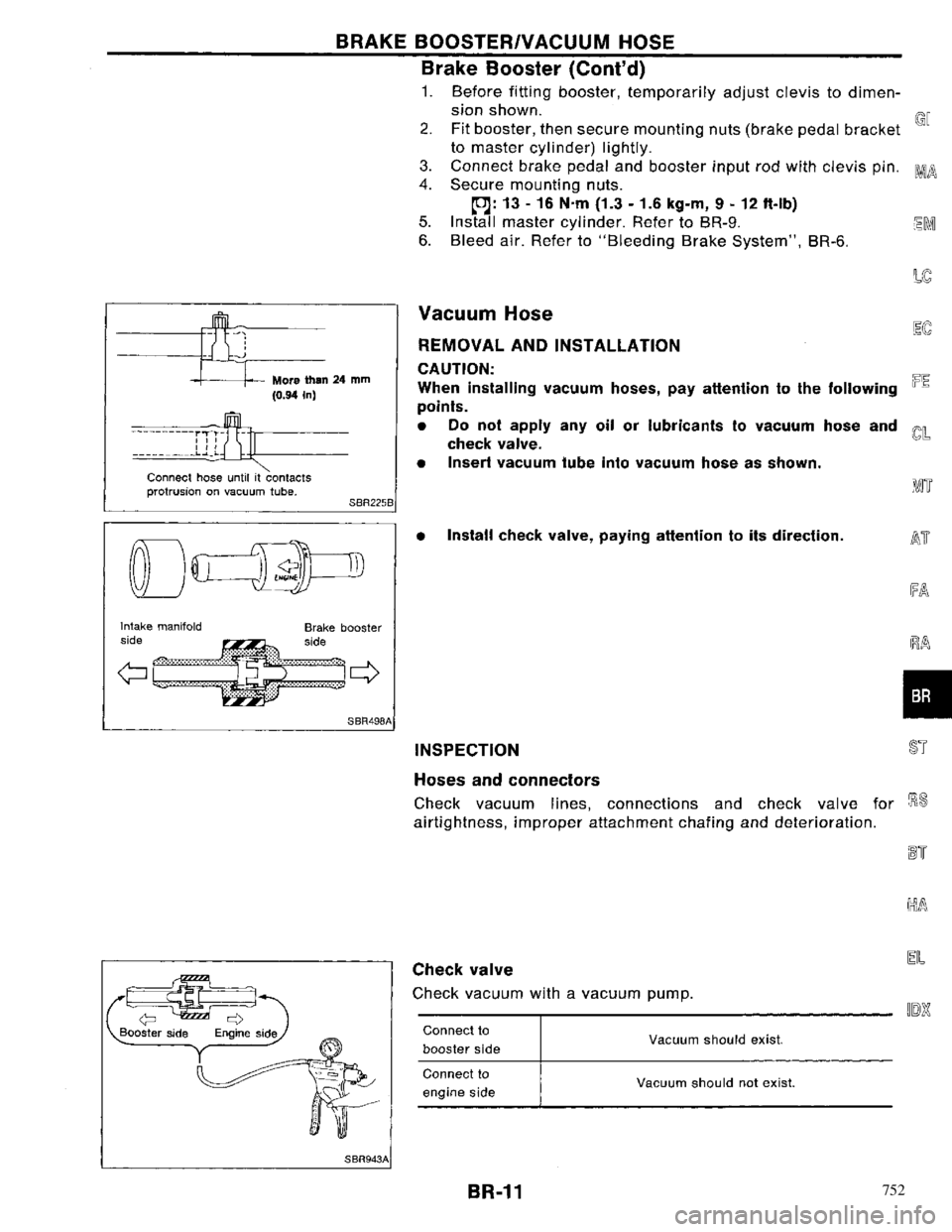 NISSAN PRIMERA 1996 Service Repair Manual 752 NISSAN PRIMERA 1996 Service Repair Manual 752