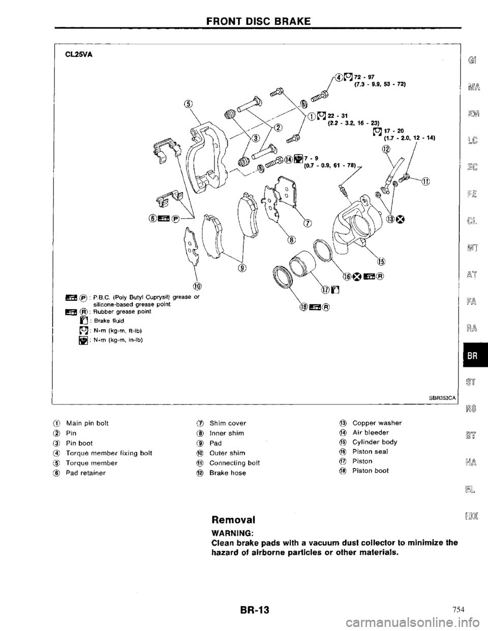 NISSAN PRIMERA 1996 Service Repair Manual 754 NISSAN PRIMERA 1996 Service Repair Manual 754