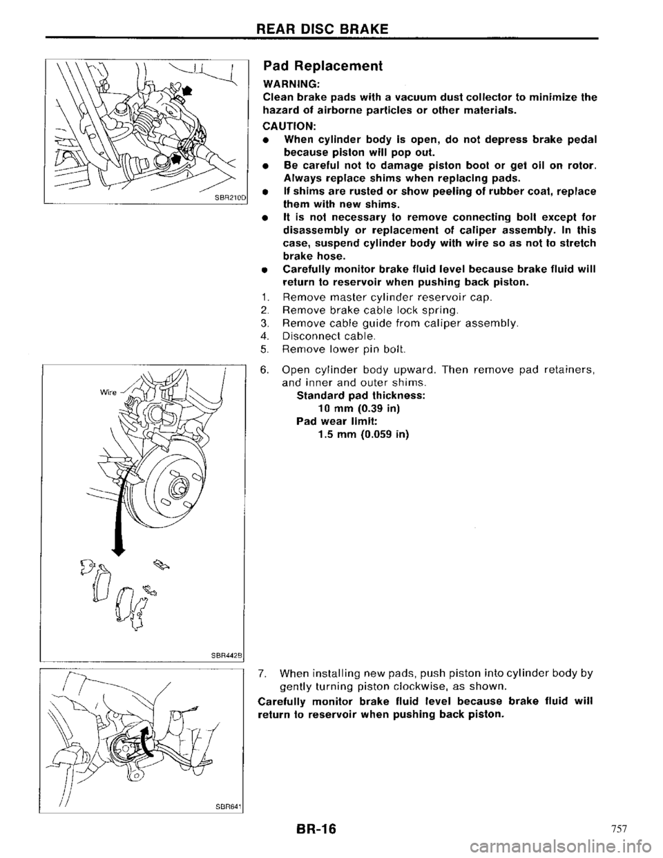 NISSAN PRIMERA 1996 Service Repair Manual 757 NISSAN PRIMERA 1996 Service Repair Manual 757