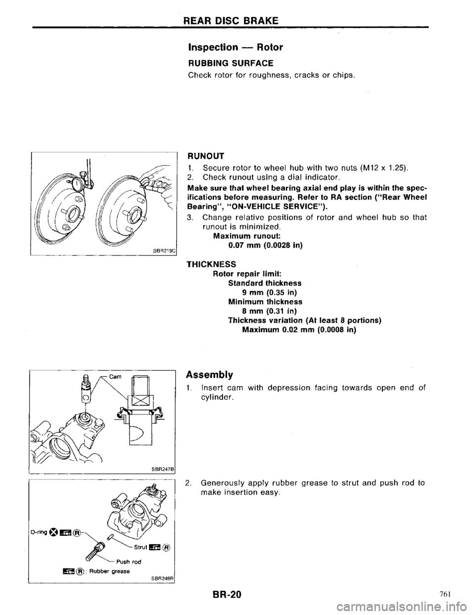 NISSAN PRIMERA 1996 Service Repair Manual 761 NISSAN PRIMERA 1996 Service Repair Manual 761