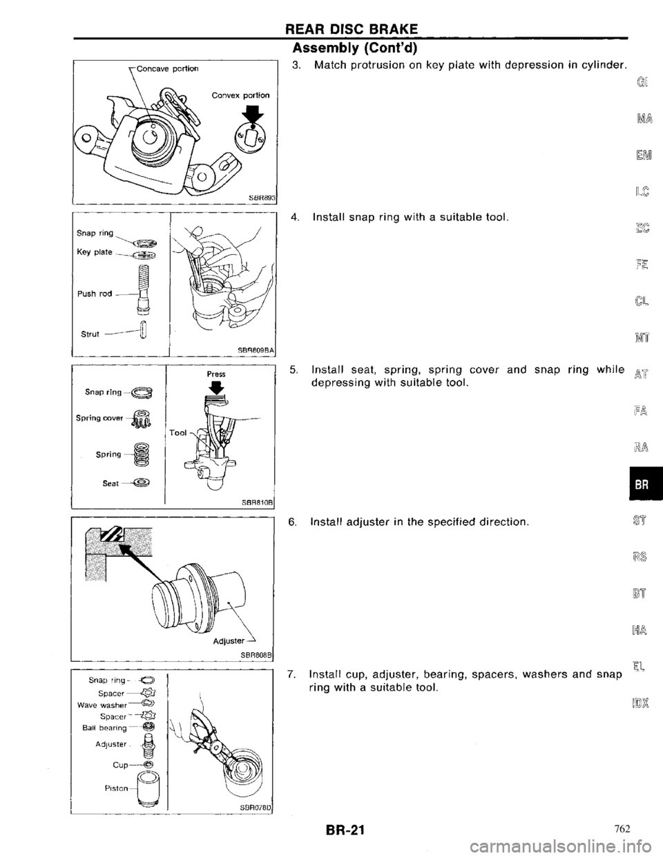 NISSAN PRIMERA 1996 Service Repair Manual 762 NISSAN PRIMERA 1996 Service Repair Manual 762