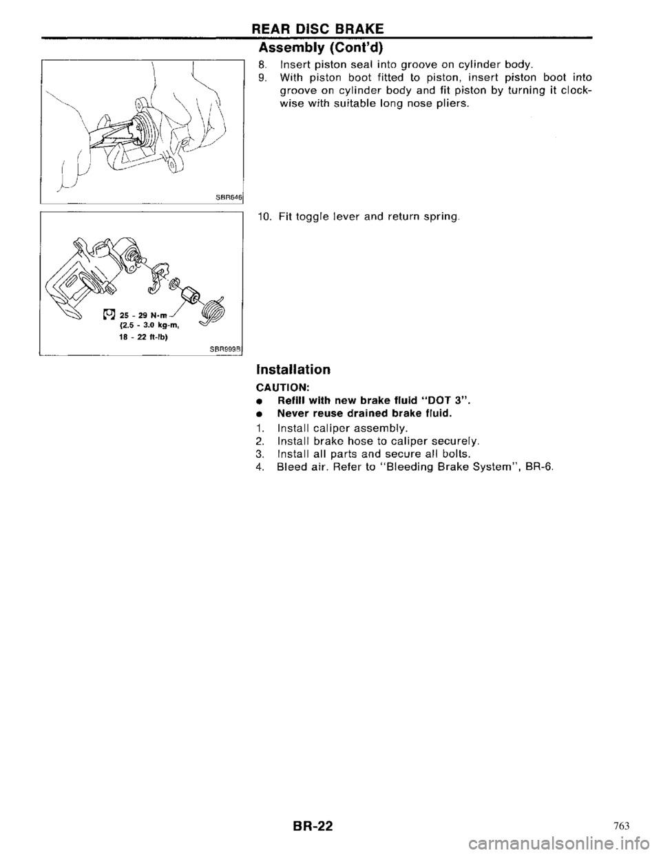 NISSAN PRIMERA 1996 Service Repair Manual 763 NISSAN PRIMERA 1996 Service Repair Manual 763