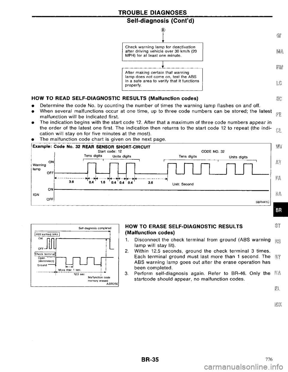 NISSAN PRIMERA 1996 Service Repair Manual 776 NISSAN PRIMERA 1996 Service Repair Manual 776