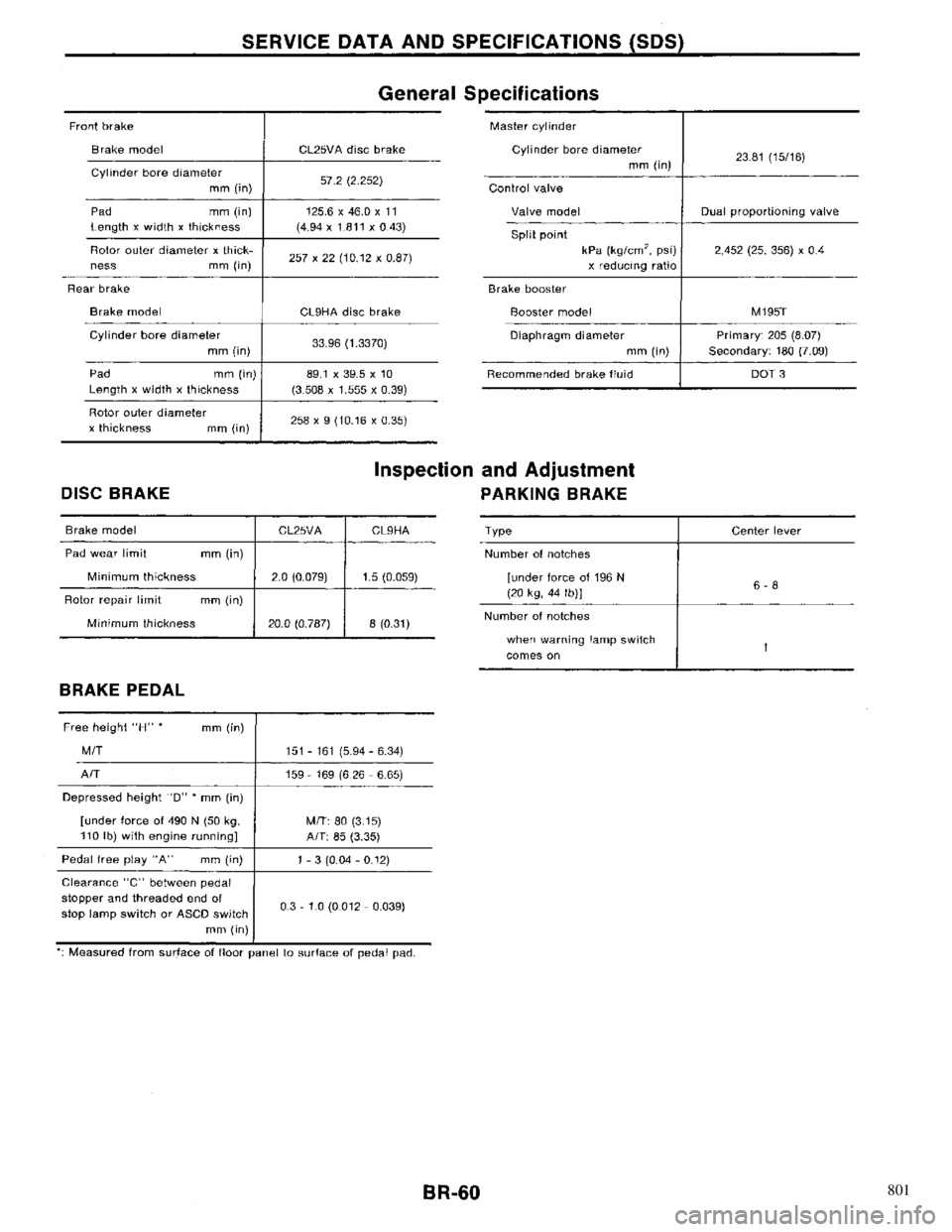 NISSAN PRIMERA 1996  Service Repair Manual 801 