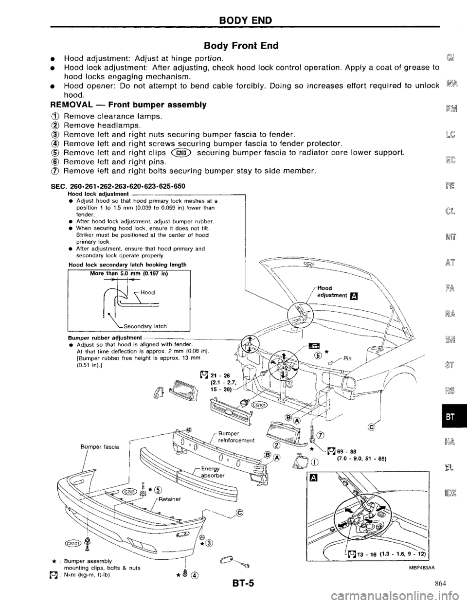 NISSAN PRIMERA 1996  Service Repair Manual 864 