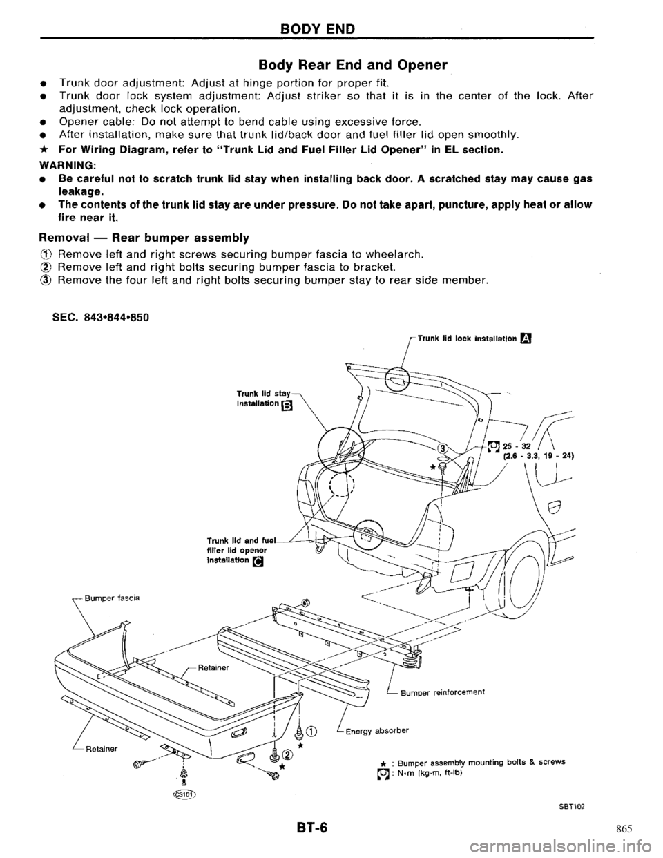 NISSAN PRIMERA 1996  Service Repair Manual 865 