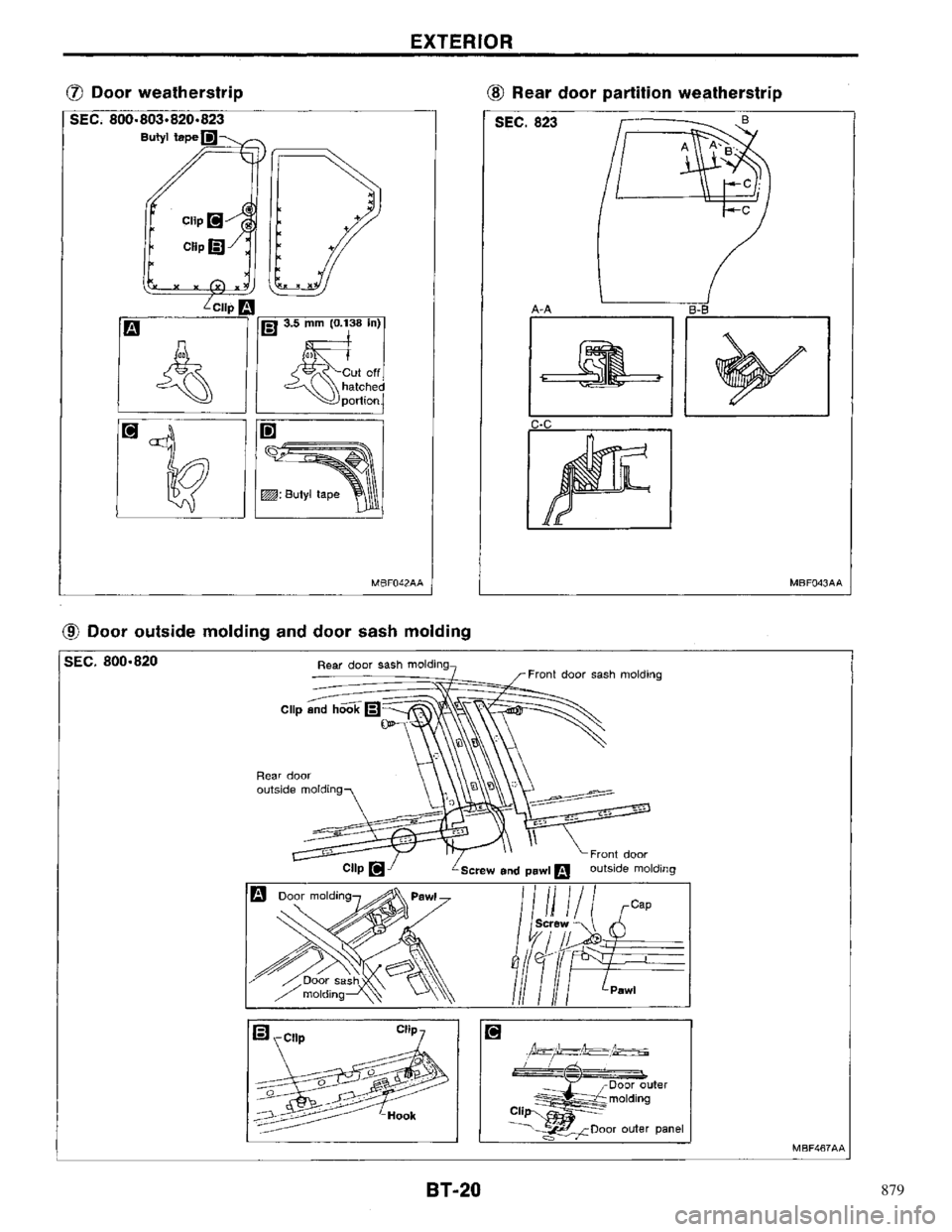 NISSAN PRIMERA 1996  Service Repair Manual 879 