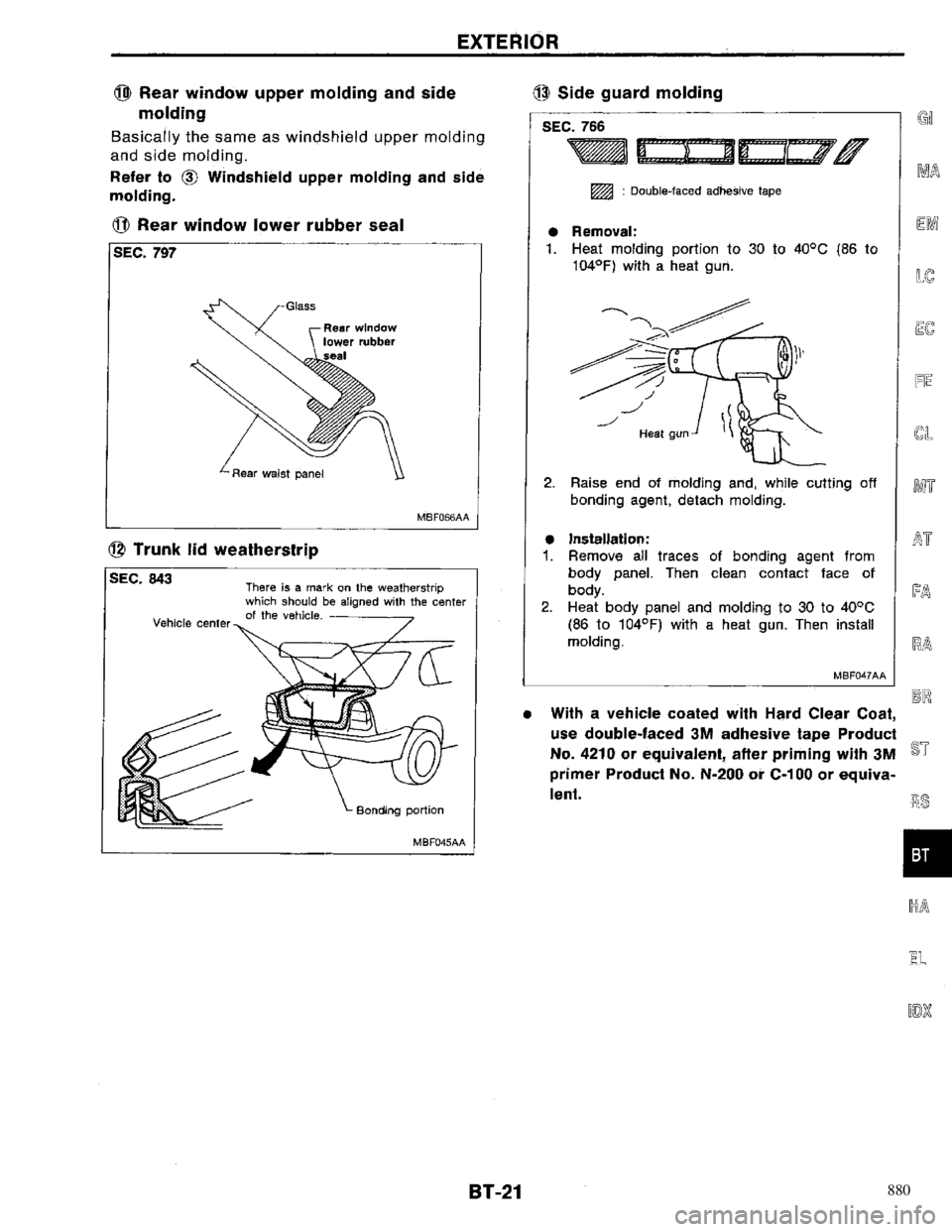 NISSAN PRIMERA 1996  Service Repair Manual 880 