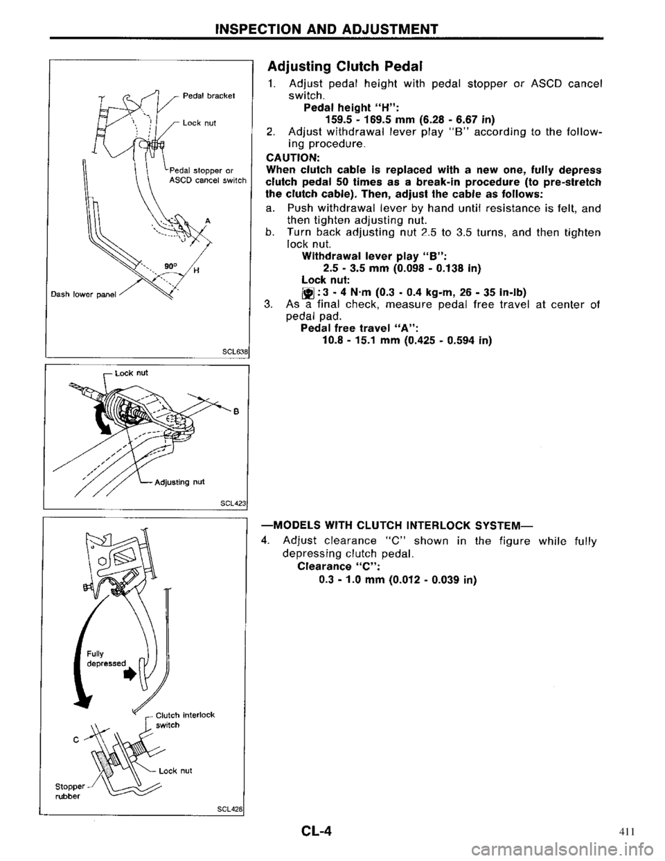 NISSAN PRIMERA 1996 Service Repair Manual 411 NISSAN PRIMERA 1996 Service Repair Manual 411