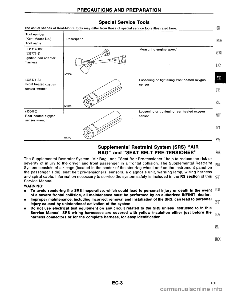 NISSAN PRIMERA 1996 Service Repair Manual 160 NISSAN PRIMERA 1996 Service Repair Manual 160