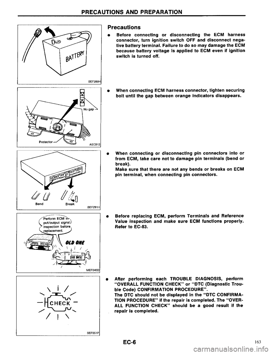 NISSAN PRIMERA 1996 Service Repair Manual 163 NISSAN PRIMERA 1996 Service Repair Manual 163