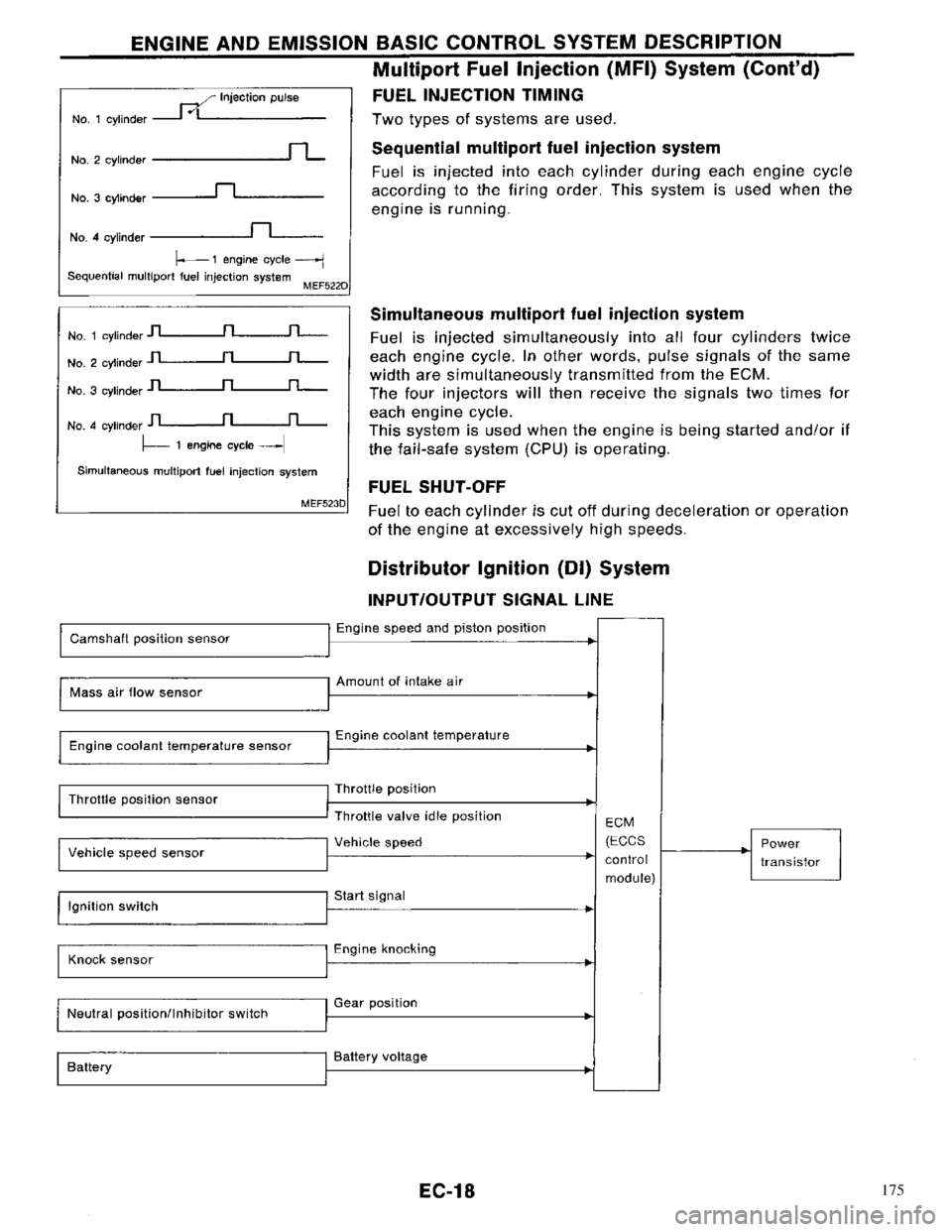 NISSAN PRIMERA 1996 Service Repair Manual 175 NISSAN PRIMERA 1996 Service Repair Manual 175