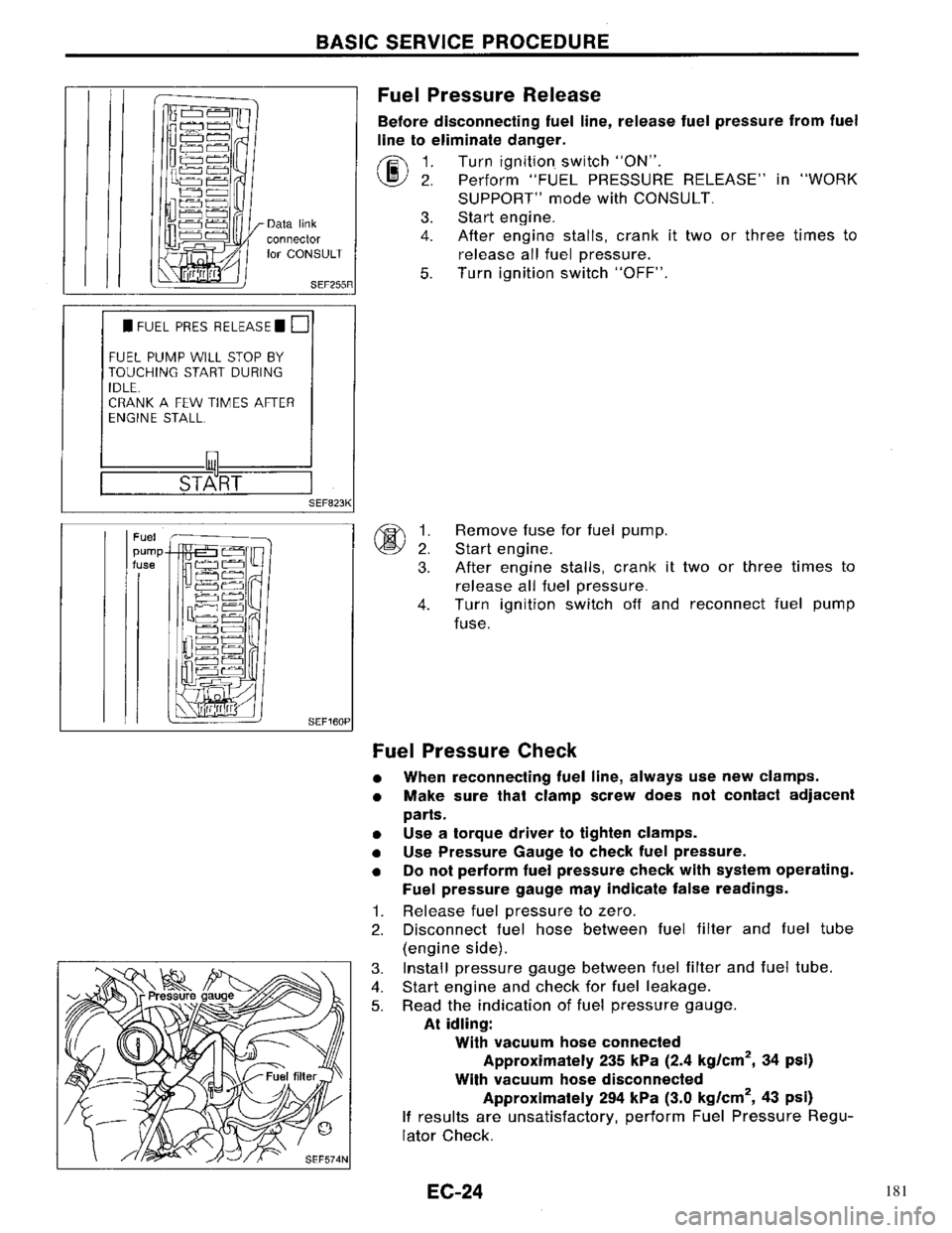 NISSAN PRIMERA 1996  Service Repair Manual 181 