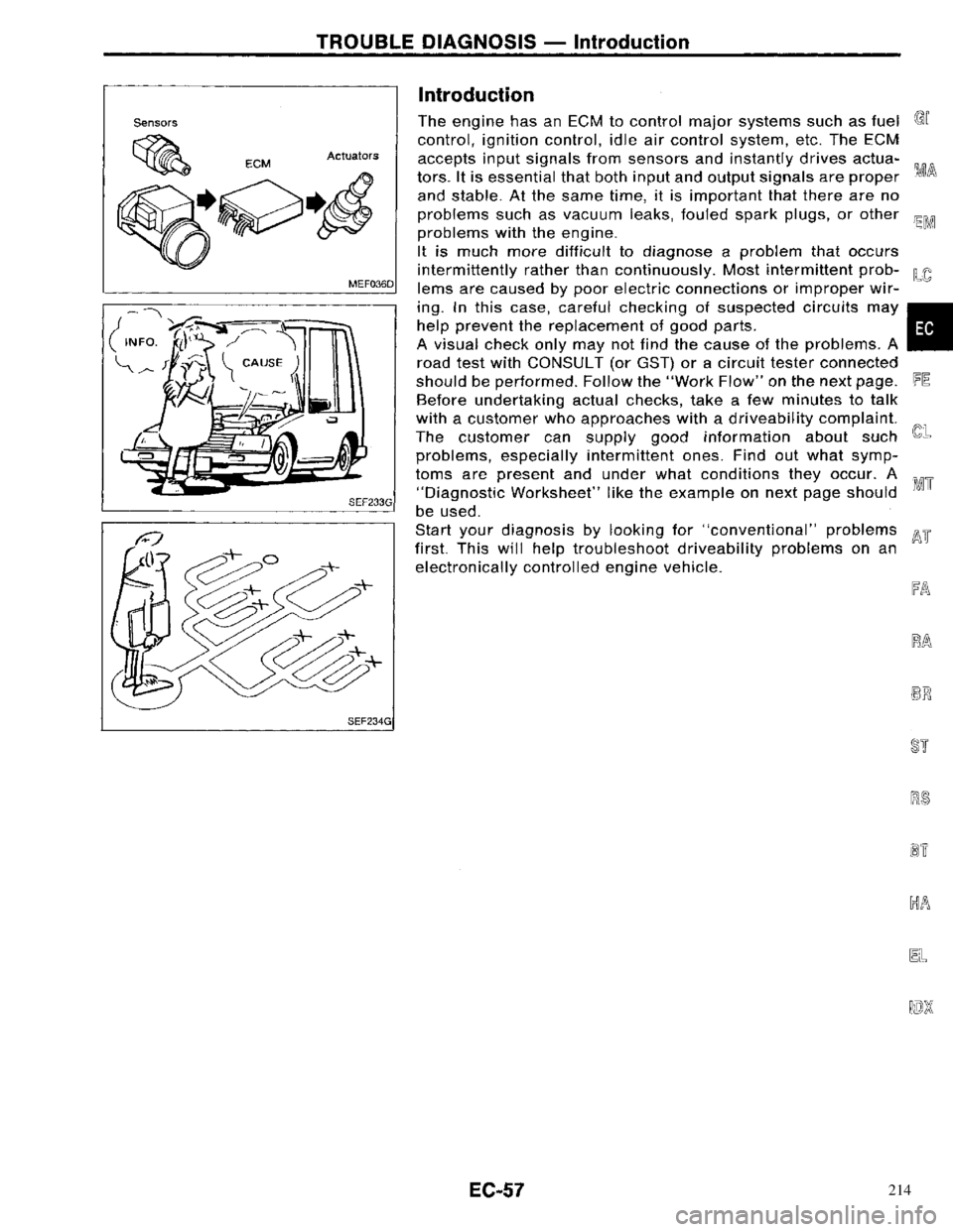 NISSAN PRIMERA 1996 Service Repair Manual 214 NISSAN PRIMERA 1996 Service Repair Manual 214