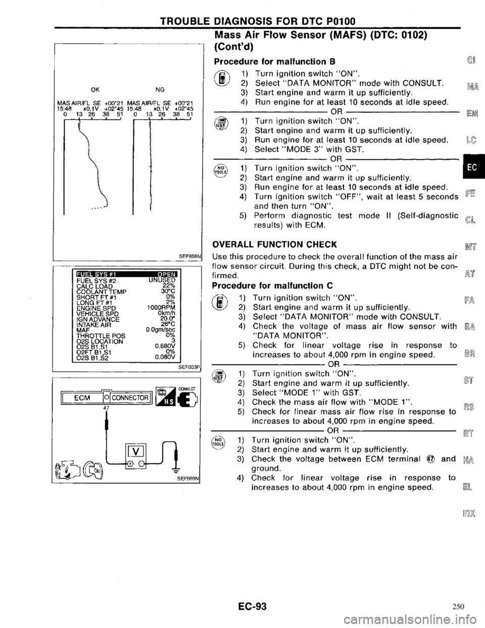 NISSAN PRIMERA 1996 Service Repair Manual 250 NISSAN PRIMERA 1996 Service Repair Manual 250