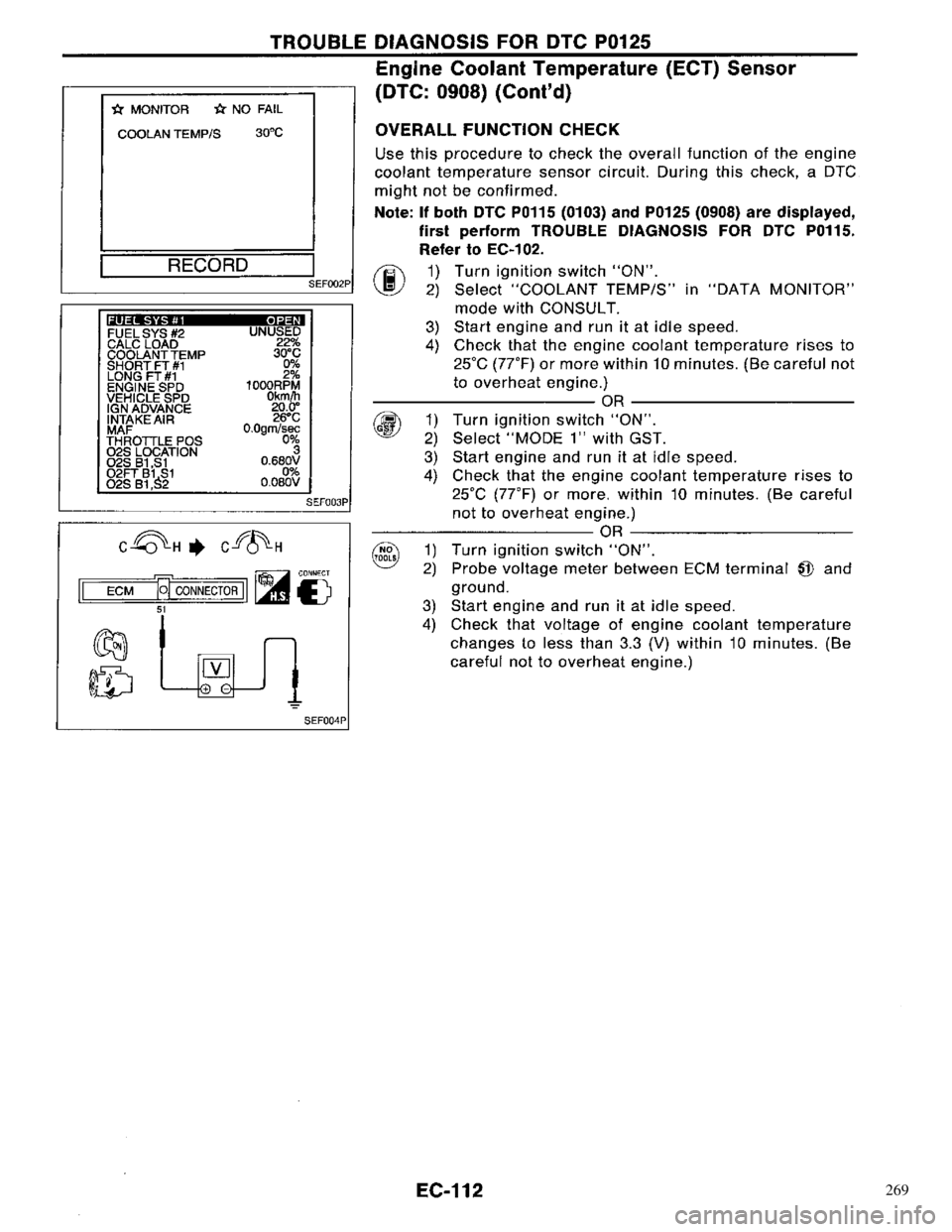 NISSAN PRIMERA 1996 Service Repair Manual 269 NISSAN PRIMERA 1996 Service Repair Manual 269