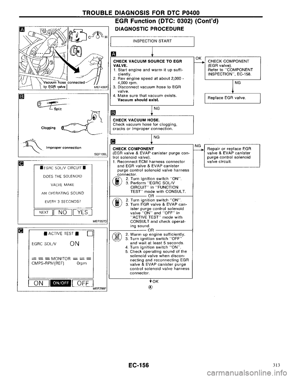 NISSAN PRIMERA 1996  Service Repair Manual 313 