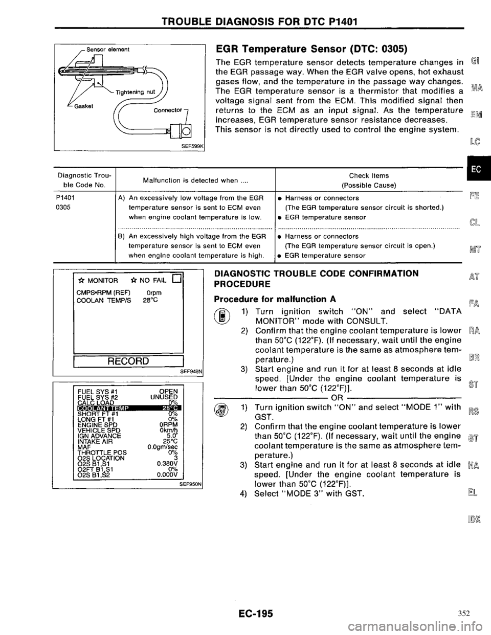 NISSAN PRIMERA 1996 Service Repair Manual 352 NISSAN PRIMERA 1996 Service Repair Manual 352