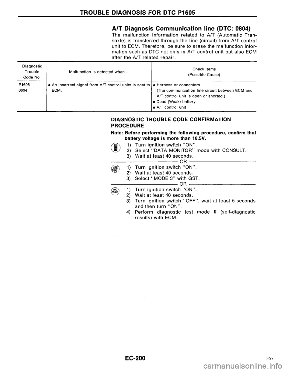 NISSAN PRIMERA 1996 Service Repair Manual 357 NISSAN PRIMERA 1996 Service Repair Manual 357