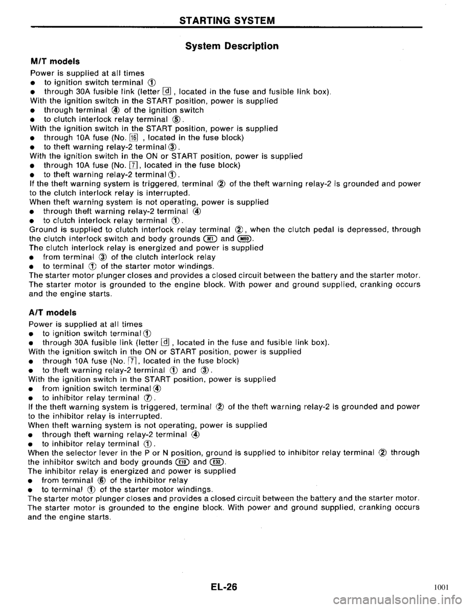 NISSAN PRIMERA 1996 Service Repair Manual 1001 NISSAN PRIMERA 1996 Service Repair Manual 1001