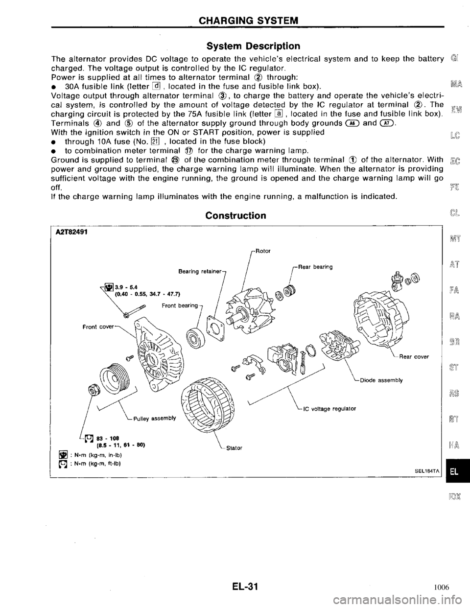 NISSAN PRIMERA 1996 Service Repair Manual 1006 NISSAN PRIMERA 1996 Service Repair Manual 1006
