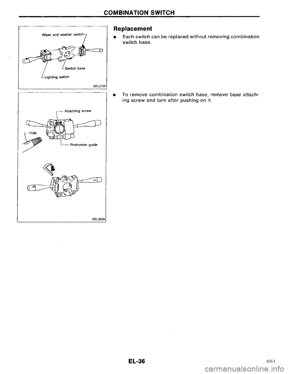 NISSAN PRIMERA 1996 Service Repair Manual 1011 NISSAN PRIMERA 1996 Service Repair Manual 1011