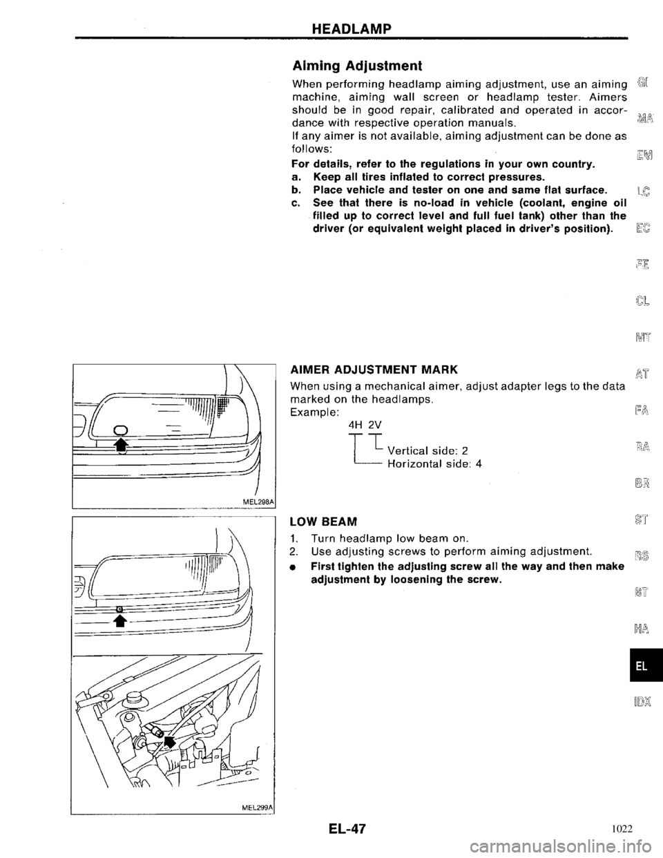 NISSAN PRIMERA 1996 Service Repair Manual 1022 NISSAN PRIMERA 1996 Service Repair Manual 1022