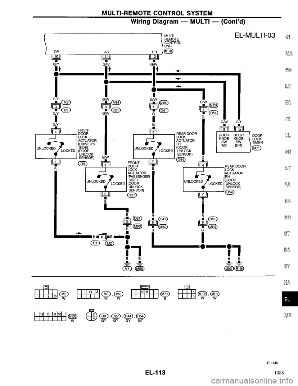 NISSAN PRIMERA 1996  Service Repair Manual 1088 