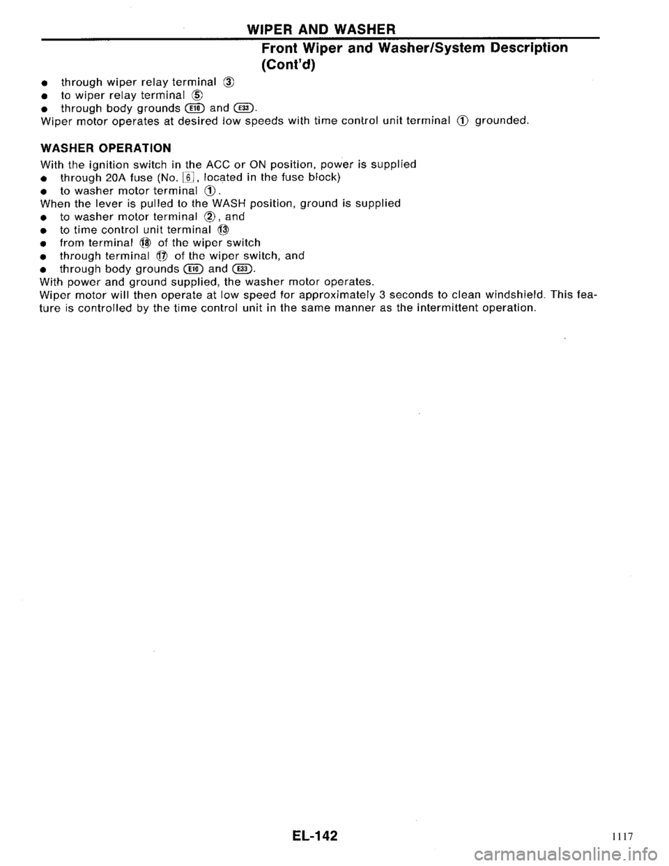 NISSAN PRIMERA 1996  Service Repair Manual 1117 