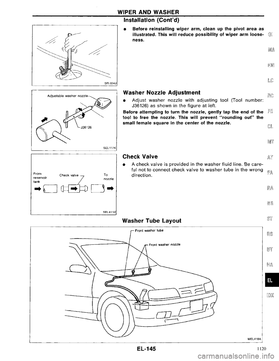 NISSAN PRIMERA 1996  Service Repair Manual 1120 