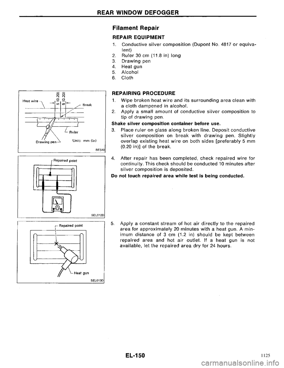 NISSAN PRIMERA 1996  Service Repair Manual 1125 