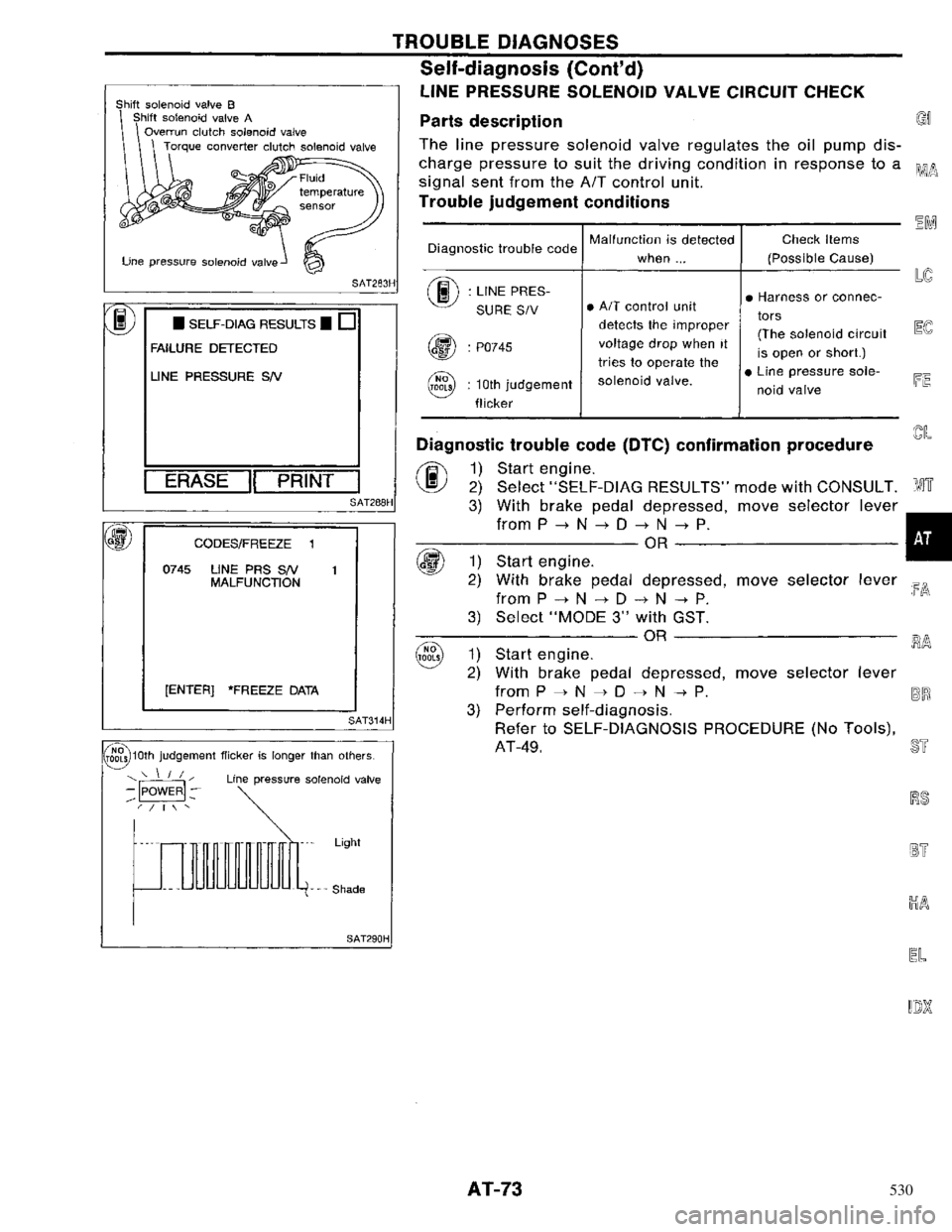NISSAN PRIMERA 1996  Service Manual PDF 530 