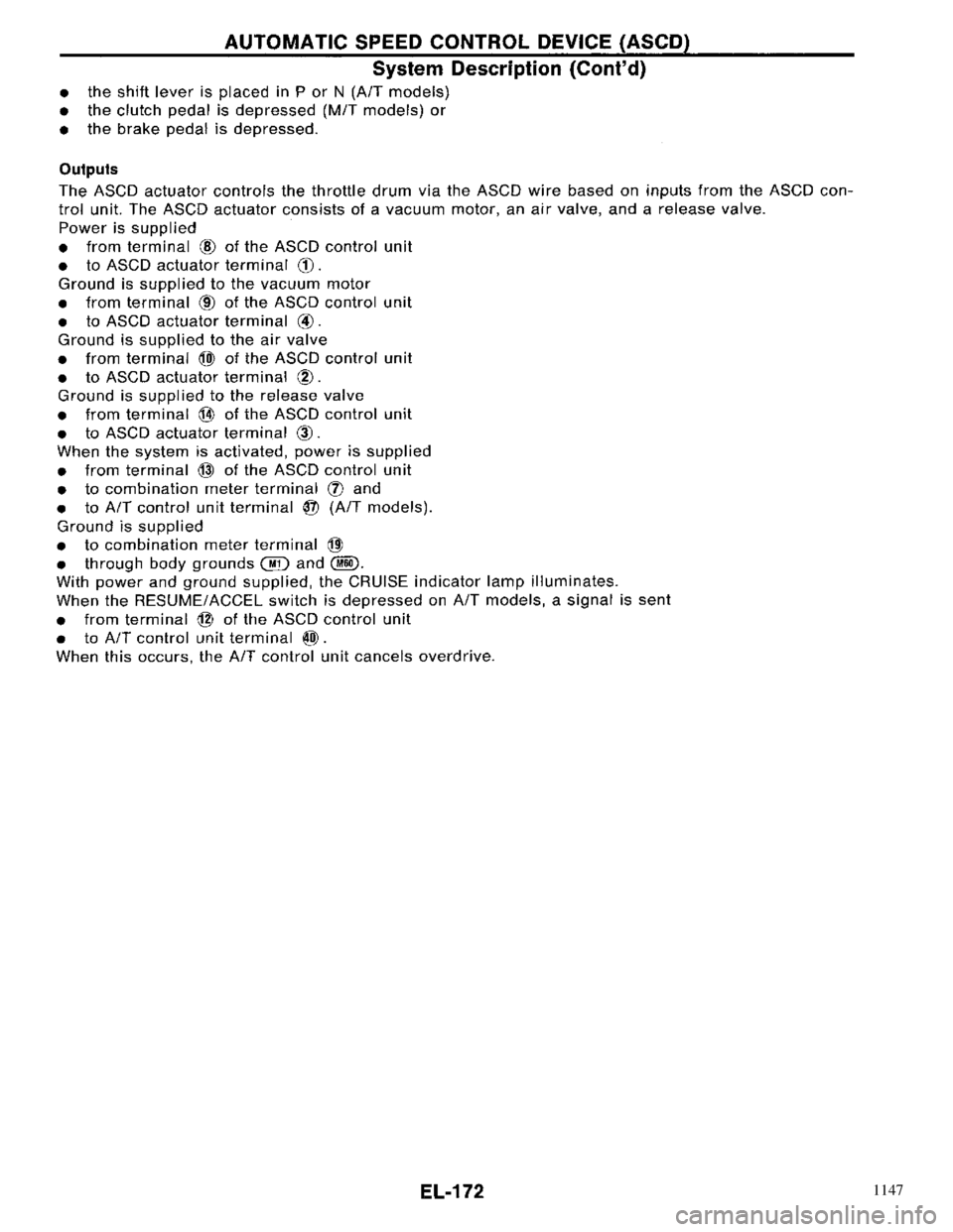 NISSAN PRIMERA 1996 Service Repair Manual 1147 NISSAN PRIMERA 1996 Service Repair Manual 1147