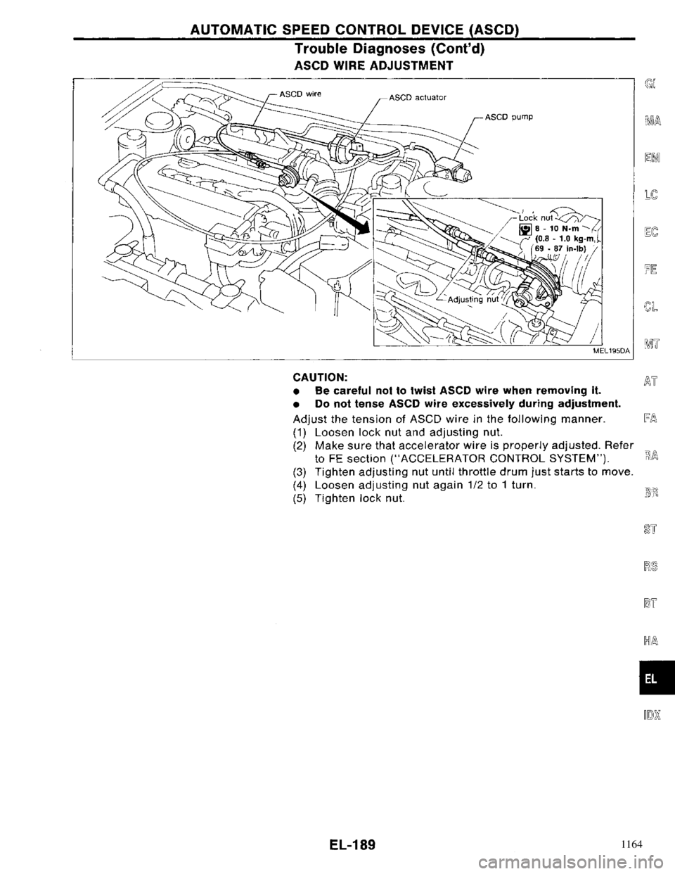 NISSAN PRIMERA 1996 Service Repair Manual 1164 NISSAN PRIMERA 1996 Service Repair Manual 1164