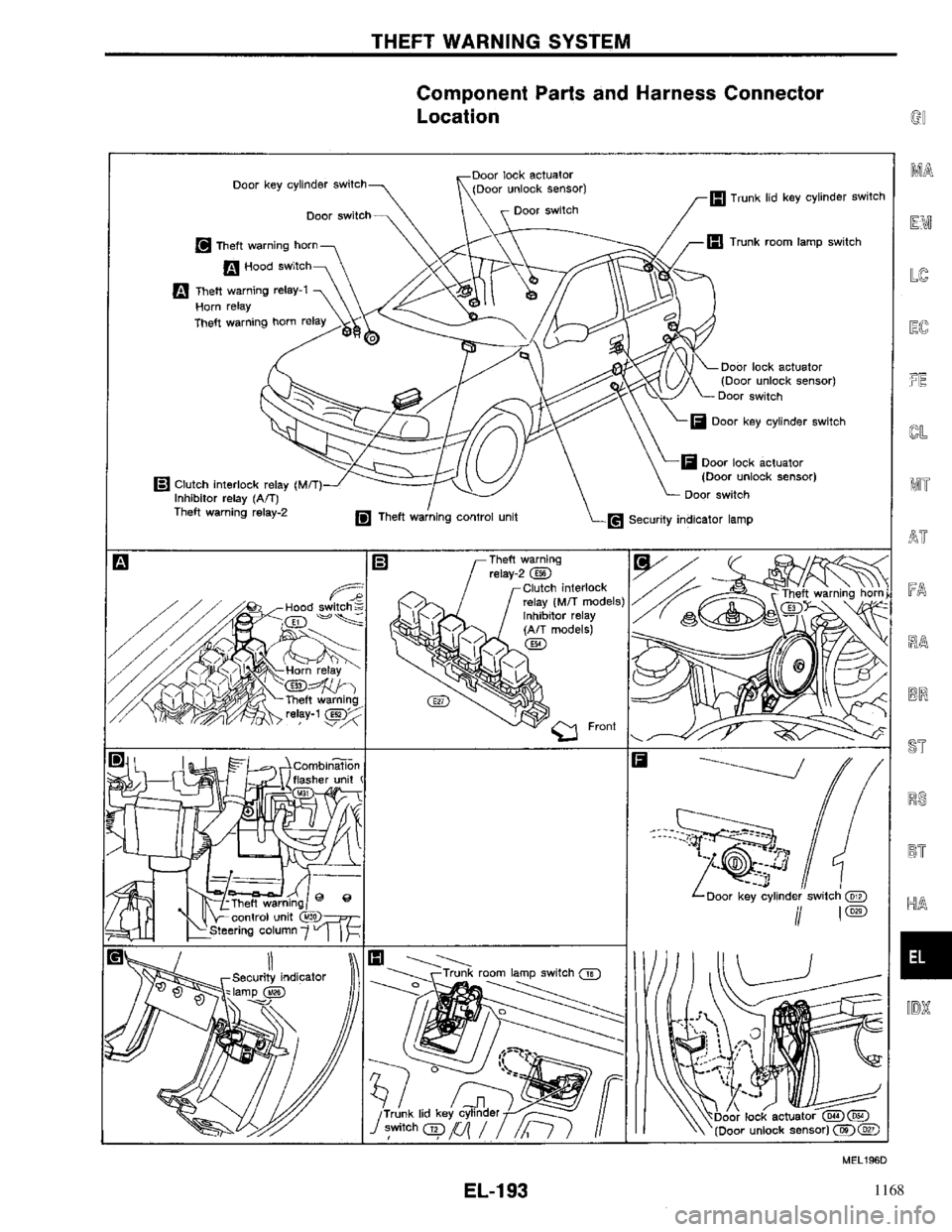 NISSAN PRIMERA 1996 Service Repair Manual 1168 NISSAN PRIMERA 1996 Service Repair Manual 1168
