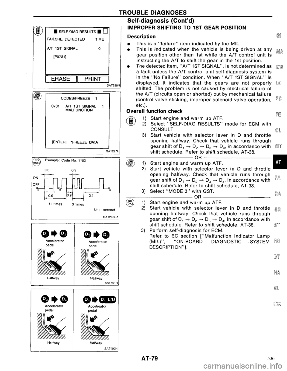 NISSAN PRIMERA 1996 Service Manual Online 536 NISSAN PRIMERA 1996 Service Manual Online 536