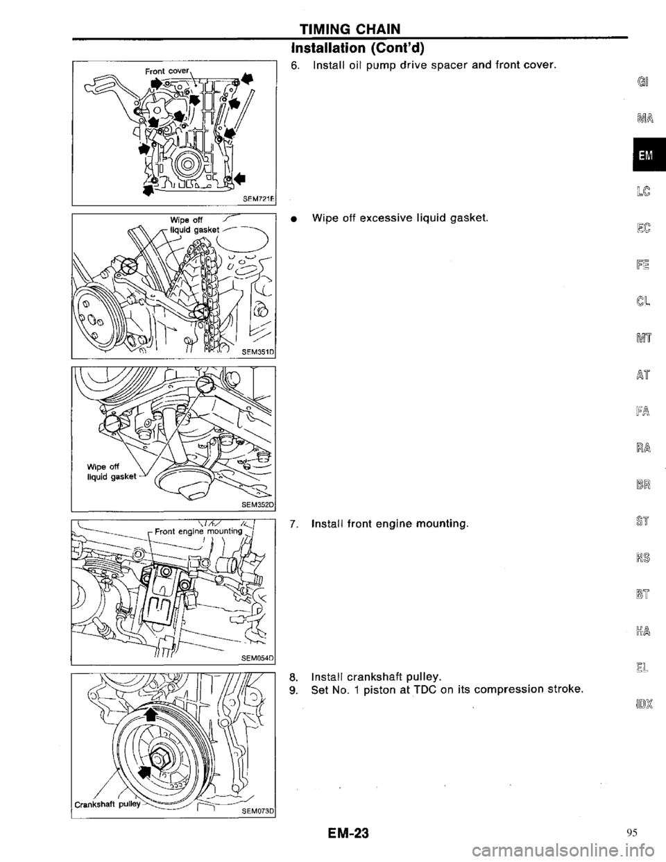 NISSAN PRIMERA 1996 Service Repair Manual 95 NISSAN PRIMERA 1996 Service Repair Manual 95